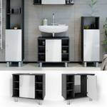 Waschtischunterschrank Fynn Grau - Weiß - Holzwerkstoff - 60 x 54 x 32 cm