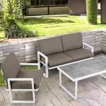 Gartensofa FRENA 2-Personen Beige - Weiß