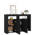 Sideboard F16546 Schwarz - Holzwerkstoff - 116 x 75 x 30 cm