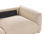 3-Sitzer Sofa LUVOS Beige - Creme - Eiche Hell