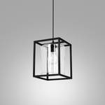 Lampe à suspension TANVIR Noir - Verre - Métal - 23 x 15 x 23 cm