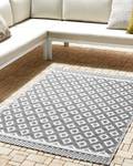 Tapis d'extérieur THANE Gris - Blanc