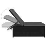 Chaise longue Noir