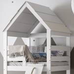 Kinderbett Teddy mit Matratze Weiß - Massivholz - 208 x 235 x 108 cm