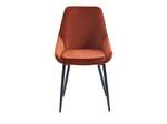 Chaise gondole MASURIE Brun rouge - Lot de 6