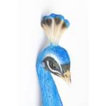 Wandschmuck Peacock Blau - Kunststoff - 16 x 68 x 22 cm