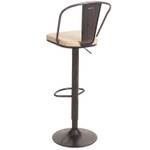 Barhocker H10a (2er-Set) Beige - Schwarz