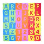 Tapis de jeu puzzle 86 pièces enfants Vert - Rouge - Jaune - Matière plastique - 32 x 1 x 32 cm