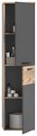 Hochschrank Nox Oak & Balsat Grau 24 x 152 cm