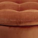 Reece Hocker Pouf Orange - Textil - 60 x 35 x 60 cm