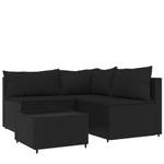 Garten-Lounge-Set 3029628-3 (4-teilig) Schwarz