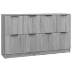 Sideboard (2er Set) 3015627 Eiche Grau Dekor