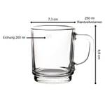 Kaffeegläser Boston 24er Set Glas - 11 x 9 x 8 cm