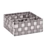 Lot de 4 paniers de rangement tressés Gris - Métal - Matière plastique - 23 x 11 x 23 cm