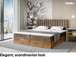 Boxspringbett Lofty 4 Braun - Breite: 149 cm - H3