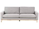 3-Sitzer Sofa SIGGARD Grau - Eiche Hell