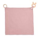 Kuscheltuch Musselin Hase Geschenkbox Pink - Textil - 30 x 1 x 30 cm