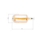 Birne Flow LED Gold - Glas - 15 x 30 x 15 cm