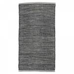 Tapis salon PLANA Noir - Fourrure véritable - 60 x 8 x 110 cm