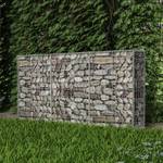 Gartenzaun DE781 Silber - Metall - 30 x 100 x 200 cm