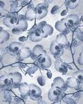 Fototapete Orchidée 611185 Blau - Naturfaser - Textil - 200 x 250 x 250 cm