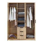 Armoire de chambre Eiselfing Marron - Bois massif - 80 x 176 x 52 cm