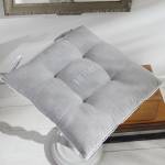 Sitzkissen Capucine Charme Grau - Textil - 40 x 1 x 40 cm