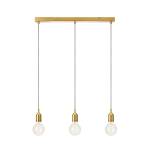 Bronx Pendentif Fer - Doré - 3 ampoules