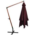 Parasol suspendu 3005780 Marron - Métal - Bois massif - 300 x 280 x 300 cm