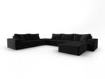 modulares U-Formsofa MIKE 8 Sitzplätze Schwarz