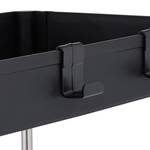 Meuble de rangement Noir - Argenté - Métal - Matière plastique - 42 x 62 x 15 cm