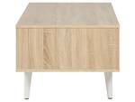 Table basse SWANSEA Marron - Blanc - Bois manufacturé - 120 x 46 x 60 cm