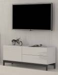 Fernsehschrank Daabr Weiß - Holzwerkstoff - 110 x 47 x 40 cm