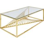 Couchtisch Laser Gold - Glas - 120 x 45 x 60 cm