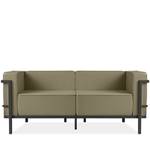 Gartensofa TRIGLO Beige - Dunkelgrau - Breite: 164 cm