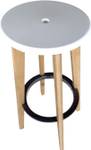 Lot de 2 taboures de bar KIBI Blanc