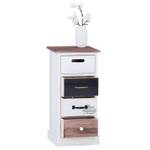 Chiffonnier LAGUNA Blanc - Bois massif - 29 x 63 x 27 cm