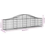 Panier de gabion 3017642-22 (lot de 4) 200 x 60 cm