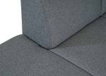 Ecksofa J60 Ottomane links Grau - Massivholz - Textil