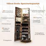 Schmuckschrank VH33468PQ Vintage Eiche Dekor