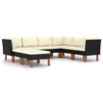 Garten-Sofa-Set (8-teilig) 3009634-15 Schwarz