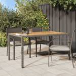 Gartentisch 3011706 Grau - Metall - Kunststoff - Polyrattan - 90 x 75 x 150 cm