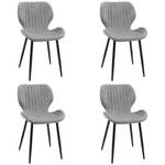 Lot de 4 Chaises SJ.17 Gris - Lot de 4