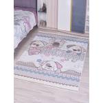 Tapis enfant DOGRA 80x150 crème Blanc - Matière plastique - 80 x 12 x 150 cm