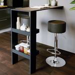 Tabourets de bar noir lot de 2 38 x 73 x 33 cm