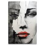 Image Canvas VISAGE De Femme Abstraction 70 x 100 x 100 cm