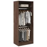 Kleiderschrank 298537-6 Dunkelbraun - Breite: 80 cm