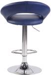 Tabouret de bar Olinda Bleu - Cuir synthétique - 53 x 80 x 47 cm