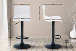 Tabouret de bar Hover Blanc - Noir