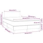 Boxspringbett 3017288-2 Creme - 120 x 203 cm